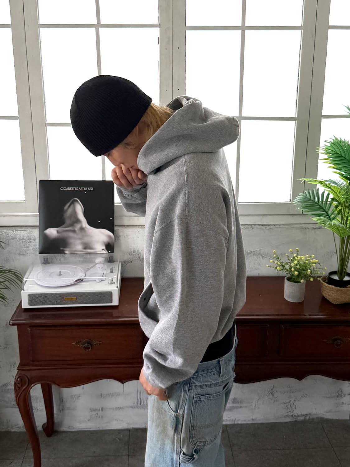 90‘s 러셀 후드 그레이 블랭크 상품이미지4
