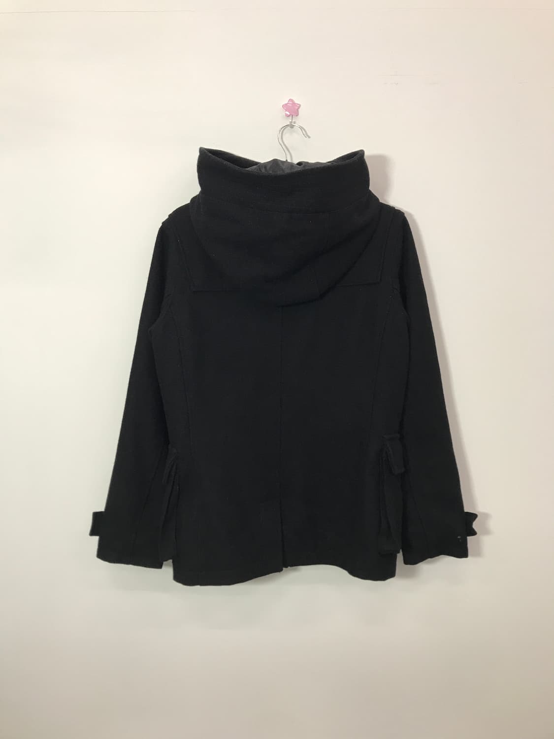 Jpn High-Neck Black Hooded Duffle Coat 상품이미지5