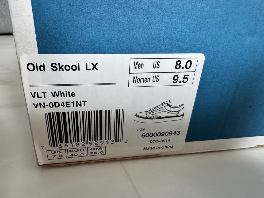 반스 빈티지 올드스쿨 볼트 LX 레더 화이트 상품이미지4