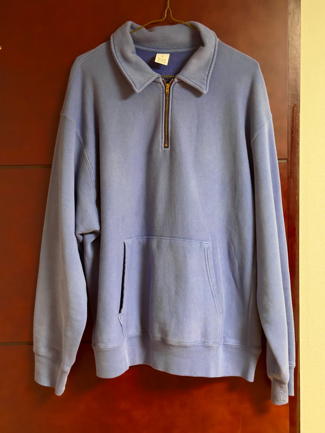 카키스 하프 집업 스카이블루 상품이미지1