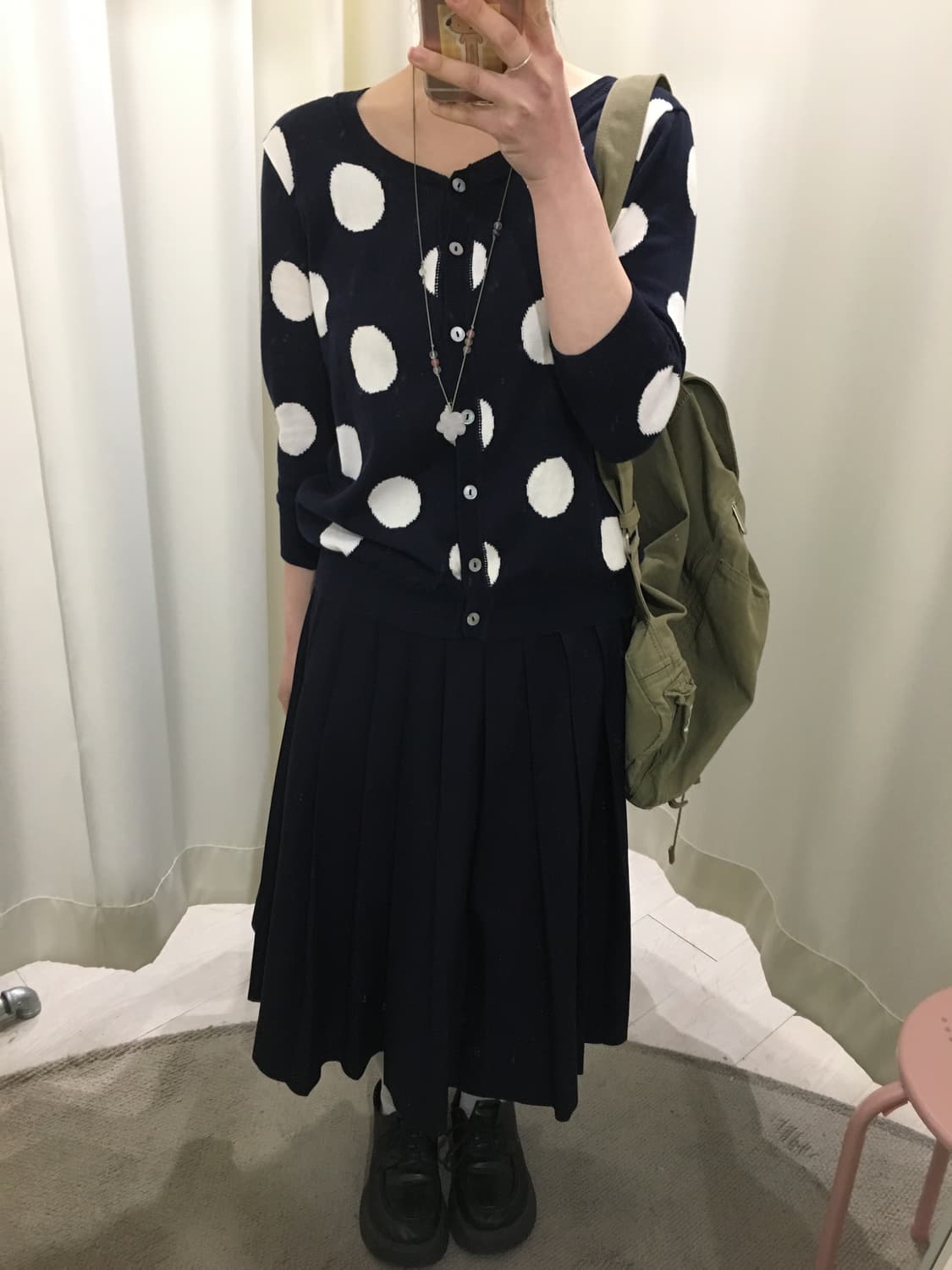 Andre Maurice dot cardigan 상품이미지3