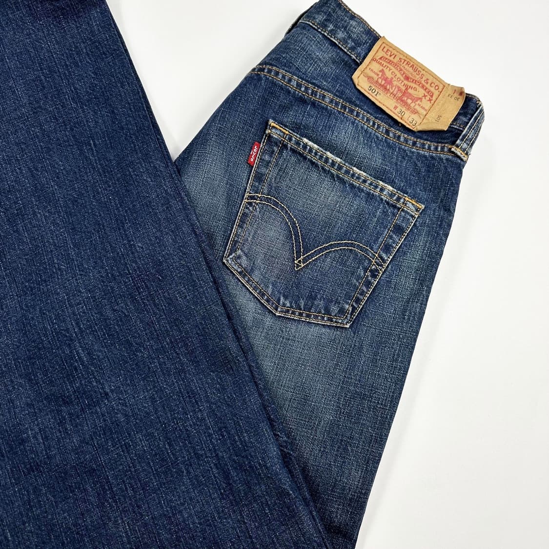 리바이스 501 오리지널 워싱 데님 팬츠 (30인치) 상품이미지1