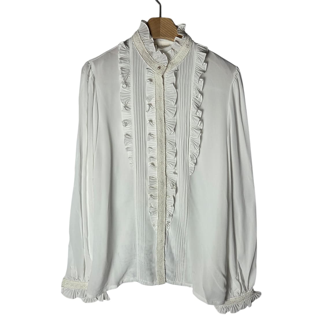 [JPN] 빈티지 프릴 클래식 블라우스 상품이미지1