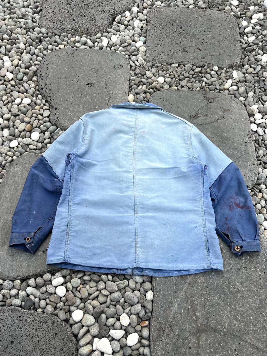 1950s HARD FADED WASHING 몰스킨 프렌치워크자켓 상품이미지2