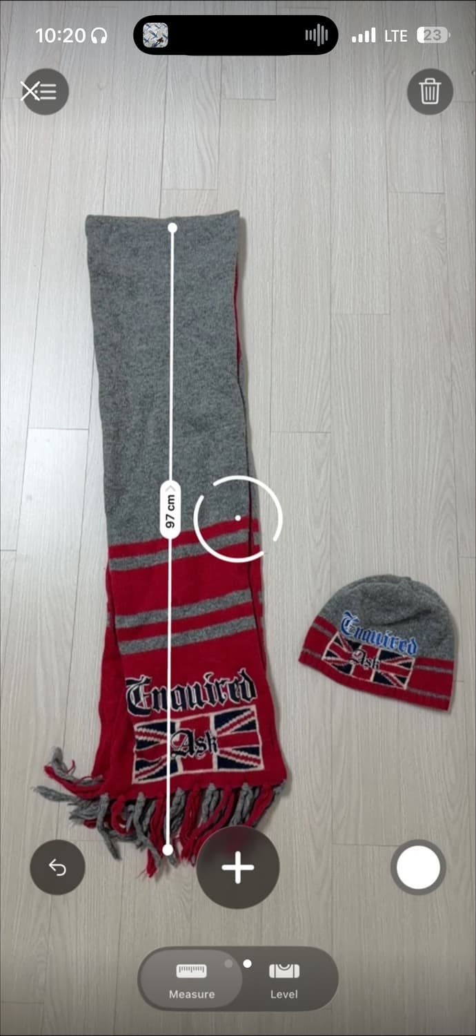 y2k 잉글랜드 국기 머플러 비니 세트 상품이미지2