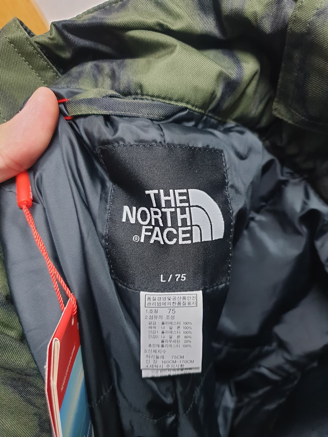 [새상품/여30] 노스페이스 카모 그래피티 스키복바지 상품이미지7