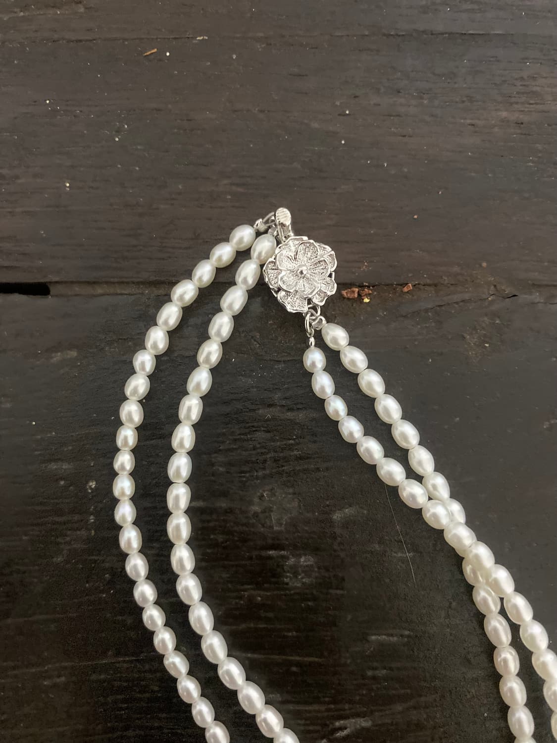 2Line Fresh Water Pearl Silver 상품이미지5