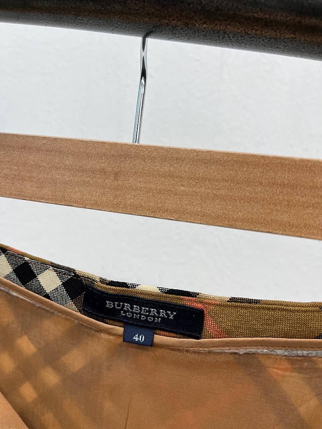 여) 버버리 체크 롱 스커트  상품이미지7