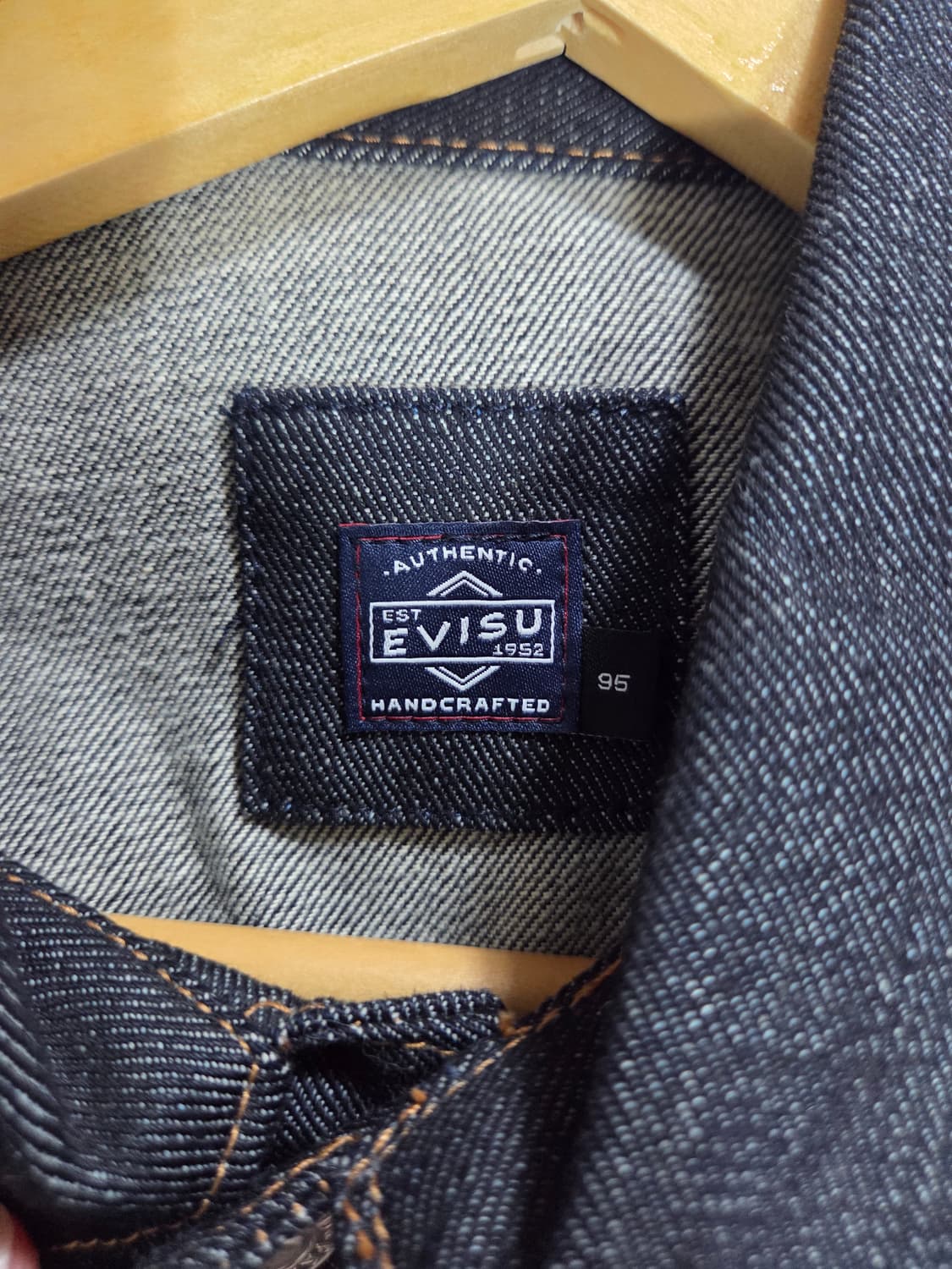 에비수 생지 데님 자켓 상품이미지4