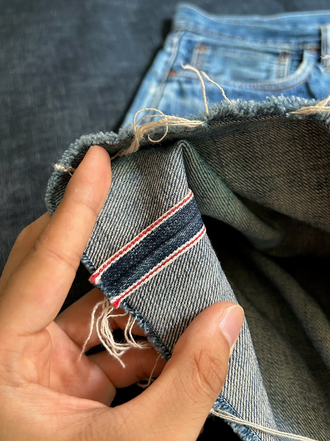 RRL cut off denim pants Made in USA 상품이미지4