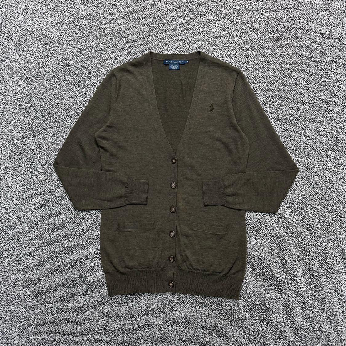 Name : 폴로 랄프로렌 시그니처로고 카키컬러 가디건 :)  상품이미지1