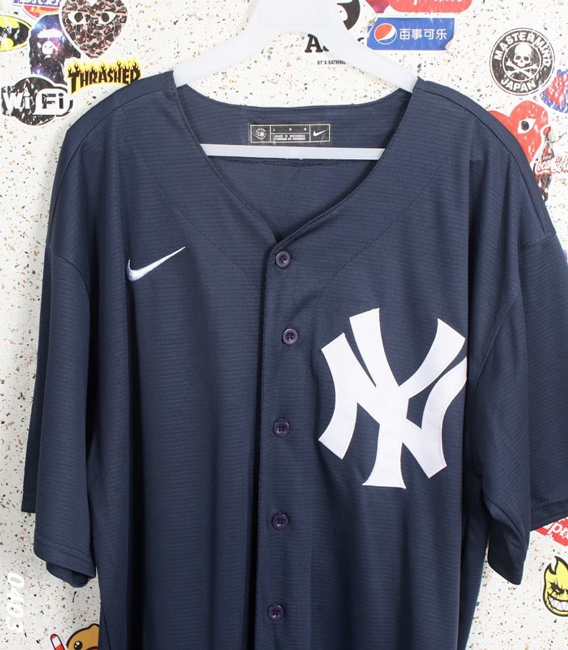 남성 L 나이키 엠엘비 지터 반팔 져지 27-3 상품이미지2