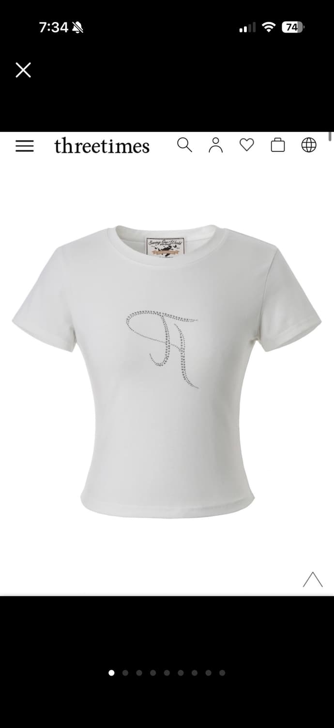 새상품) 쓰리타임즈 쥬얼티 화이트 s 상품이미지1