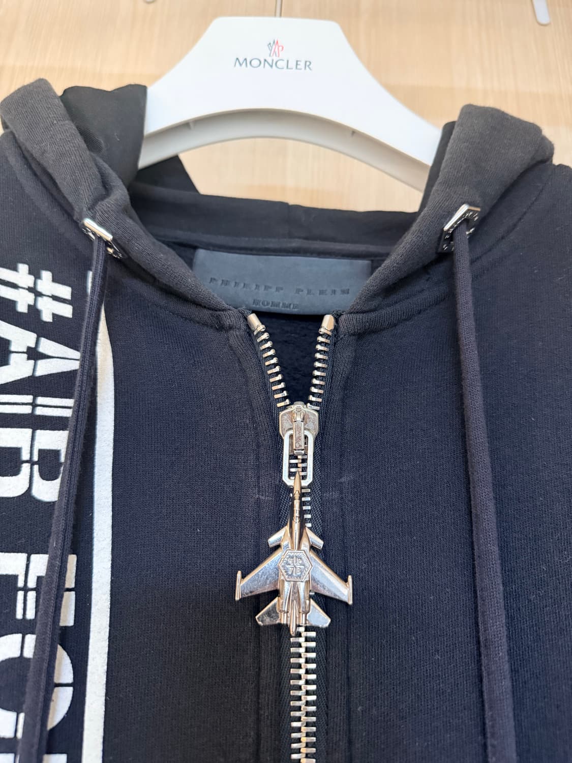 필립플레인 스컬비즈 에어포스 후드집업 블랙(S) 상품이미지2