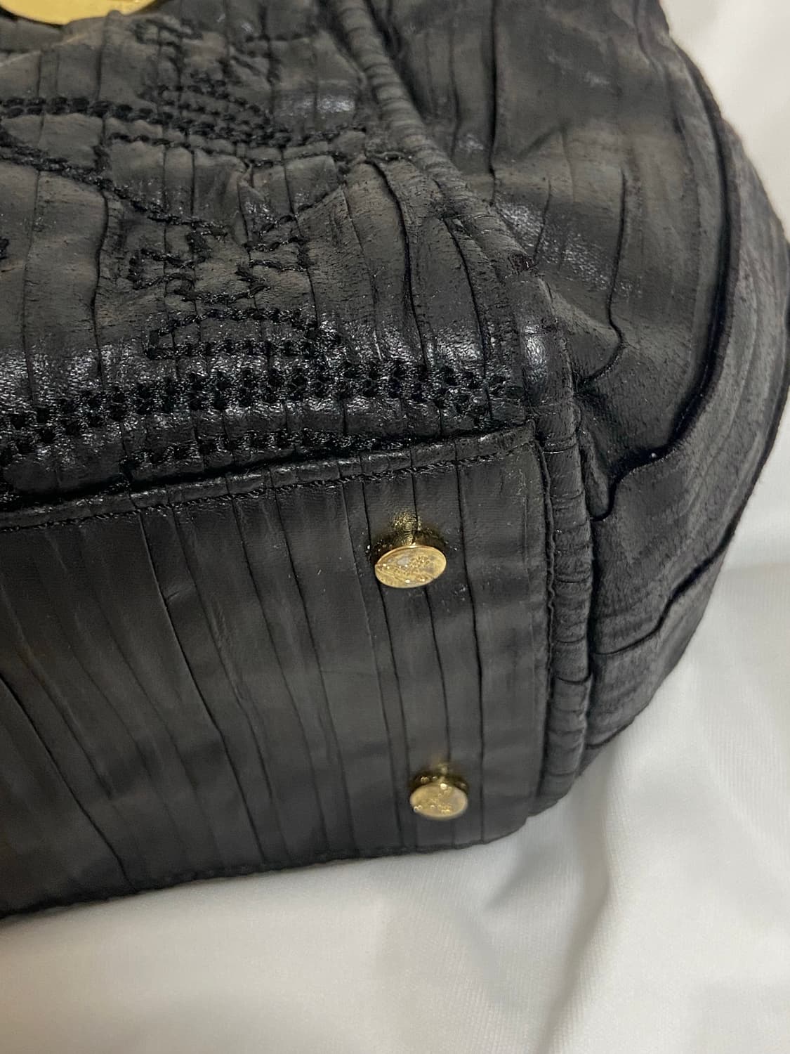 비비안웨스트우드 퀼팅 블랙 토트백 상품이미지6