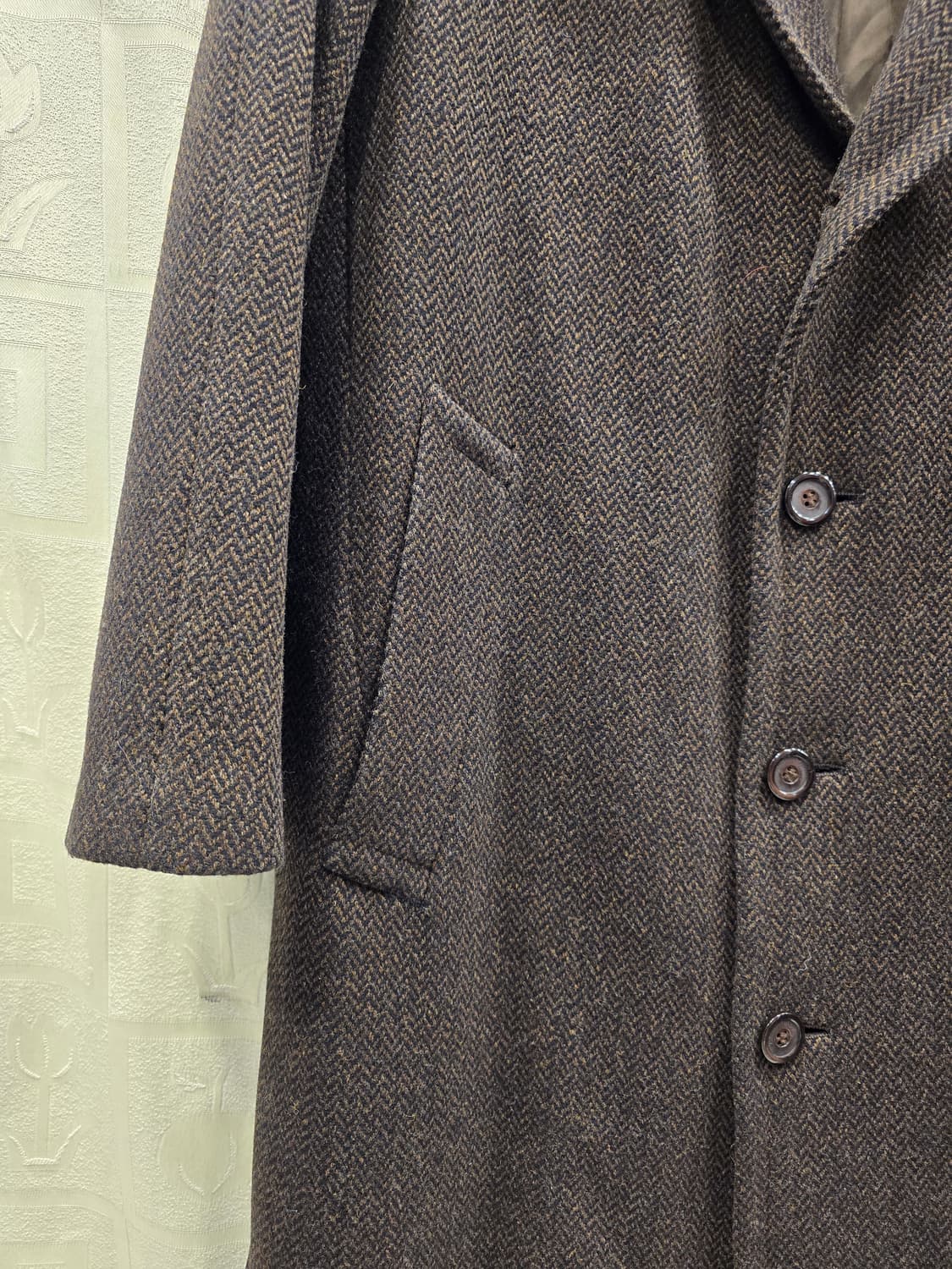 조르지오 아르마니 헤링본 울 코트 36사이즈 (90) 상품이미지4