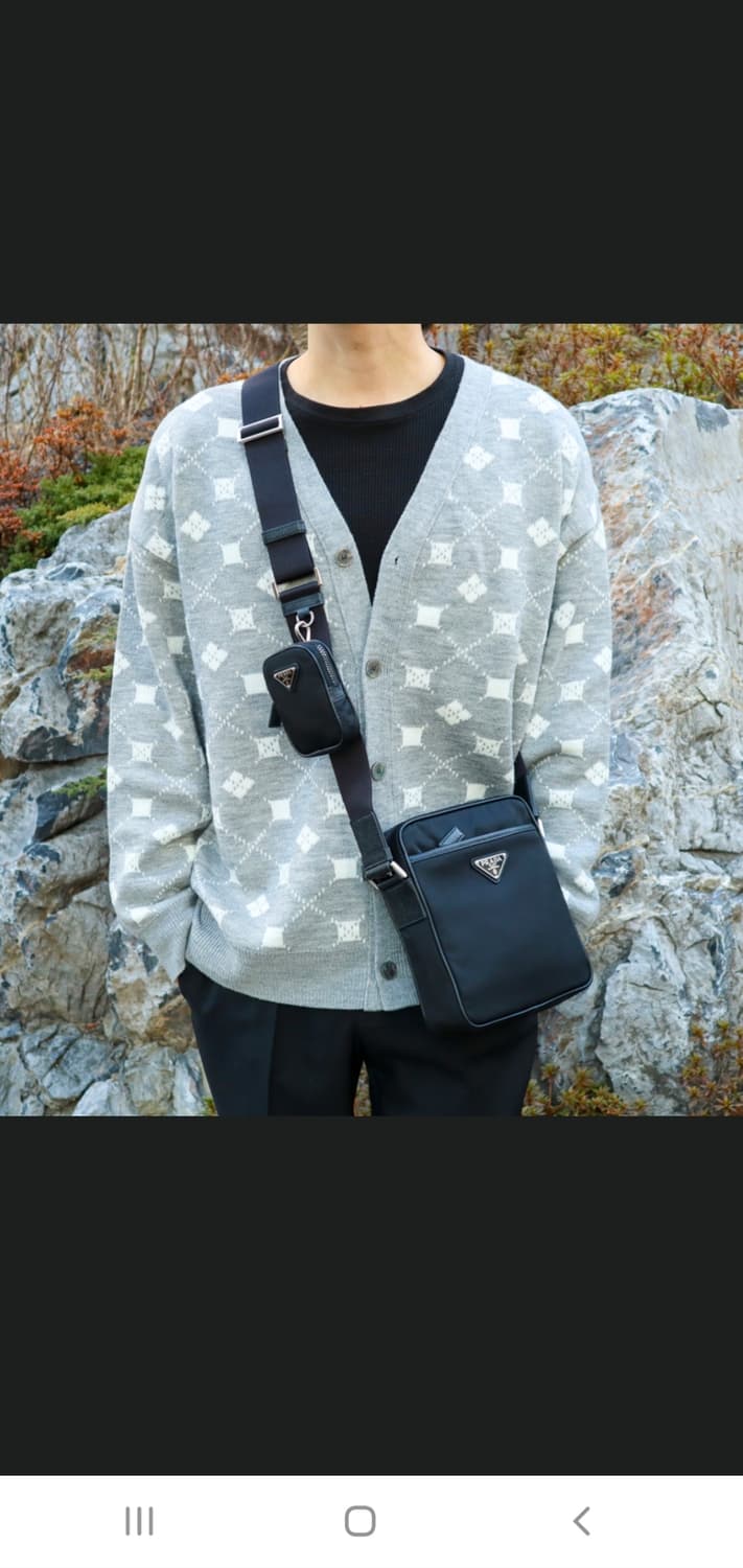 프라다 테수토 크로스백/메신저백 새상품급 정품(감정O) 상품이미지1