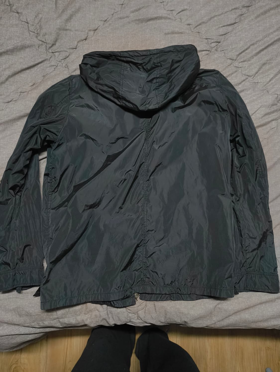 프라다 투웨이 나일론 블랙 후드 자켓 xl 상품이미지3