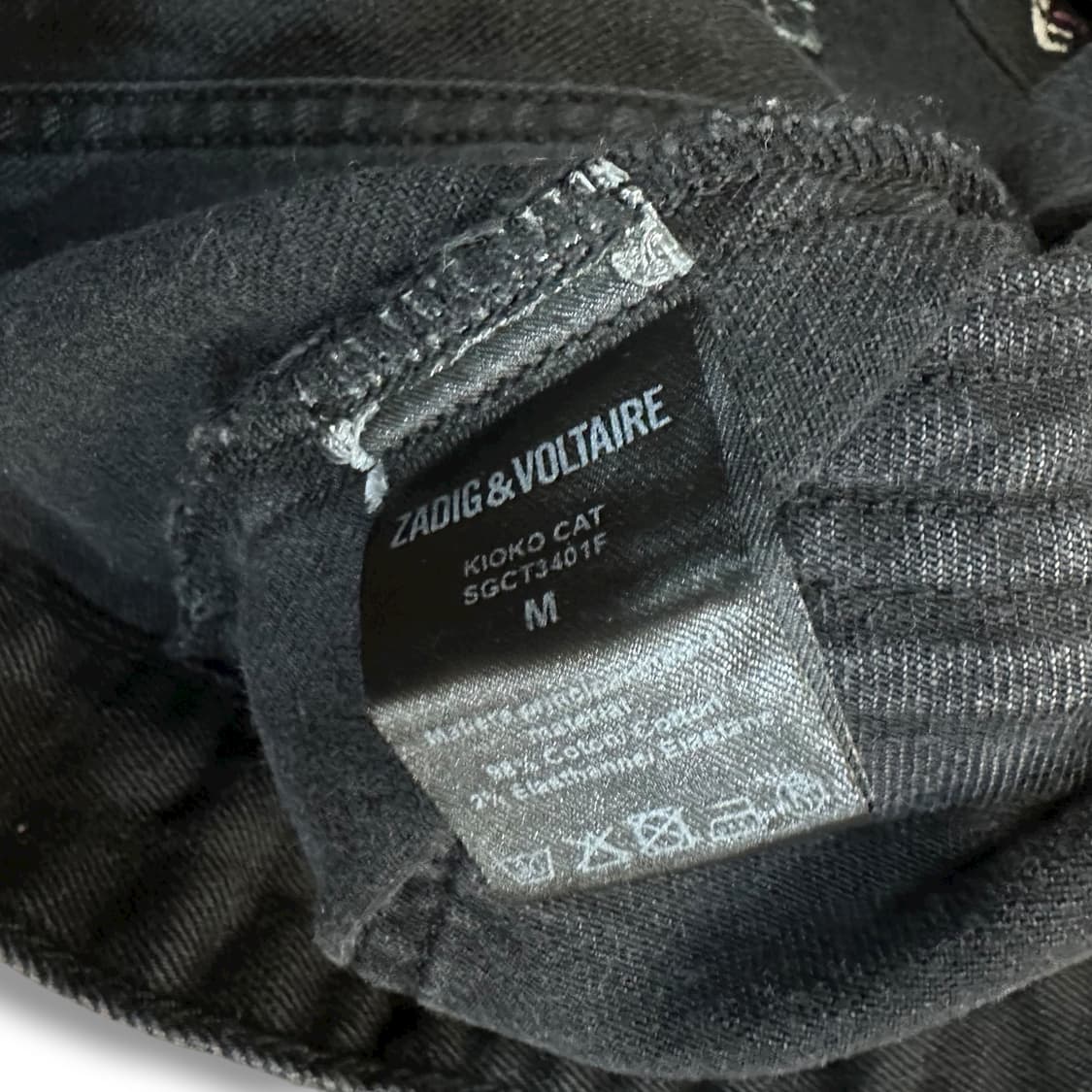 쟈딕앤볼테르 블랙캣 데님 자켓 상품이미지6