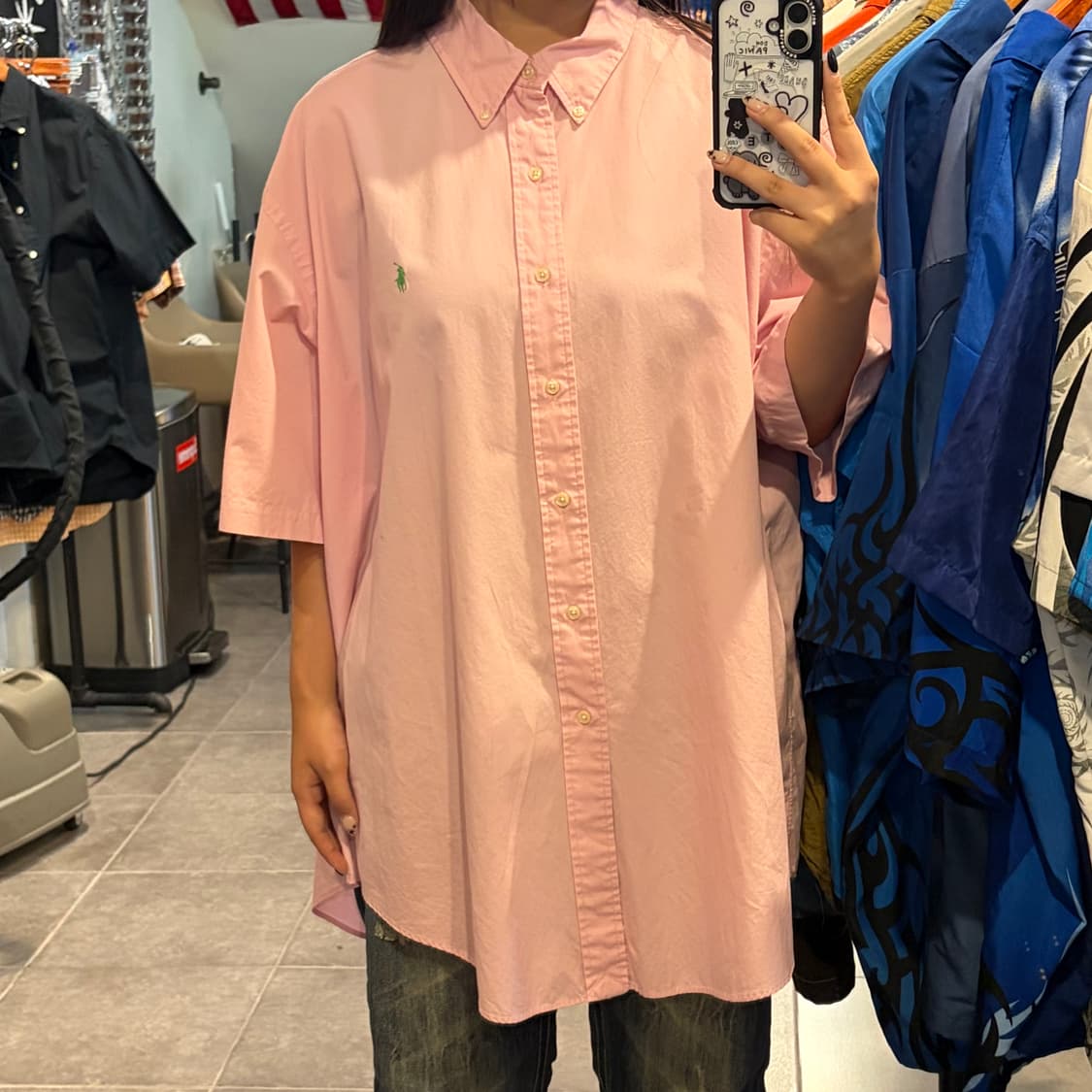 [NO.9] 폴로 랄프로렌 반팔셔츠 핑크 상품이미지1