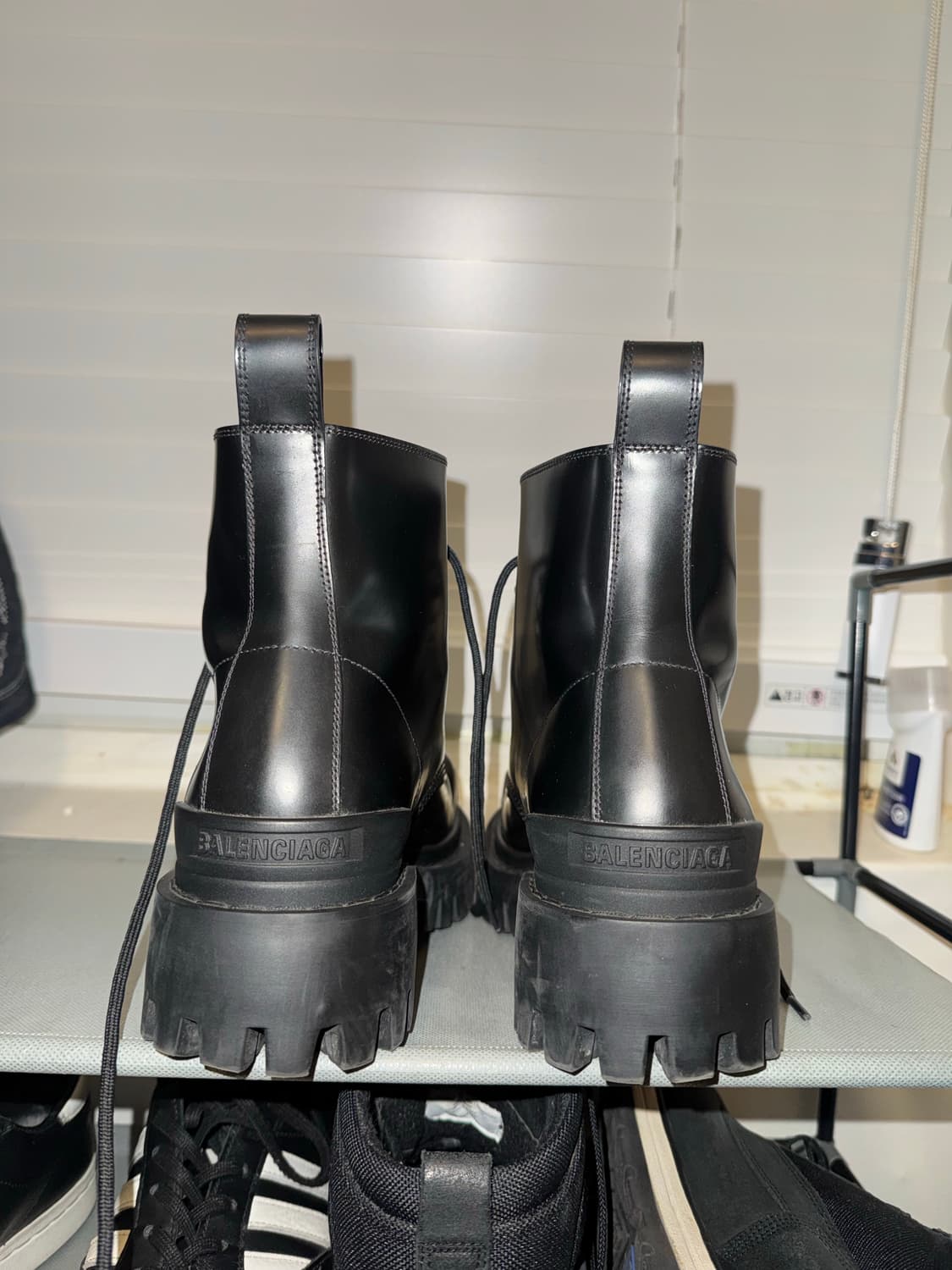 발렌시아가 스트라이크 레더 부츠 (41,265-270mm) 상품이미지5