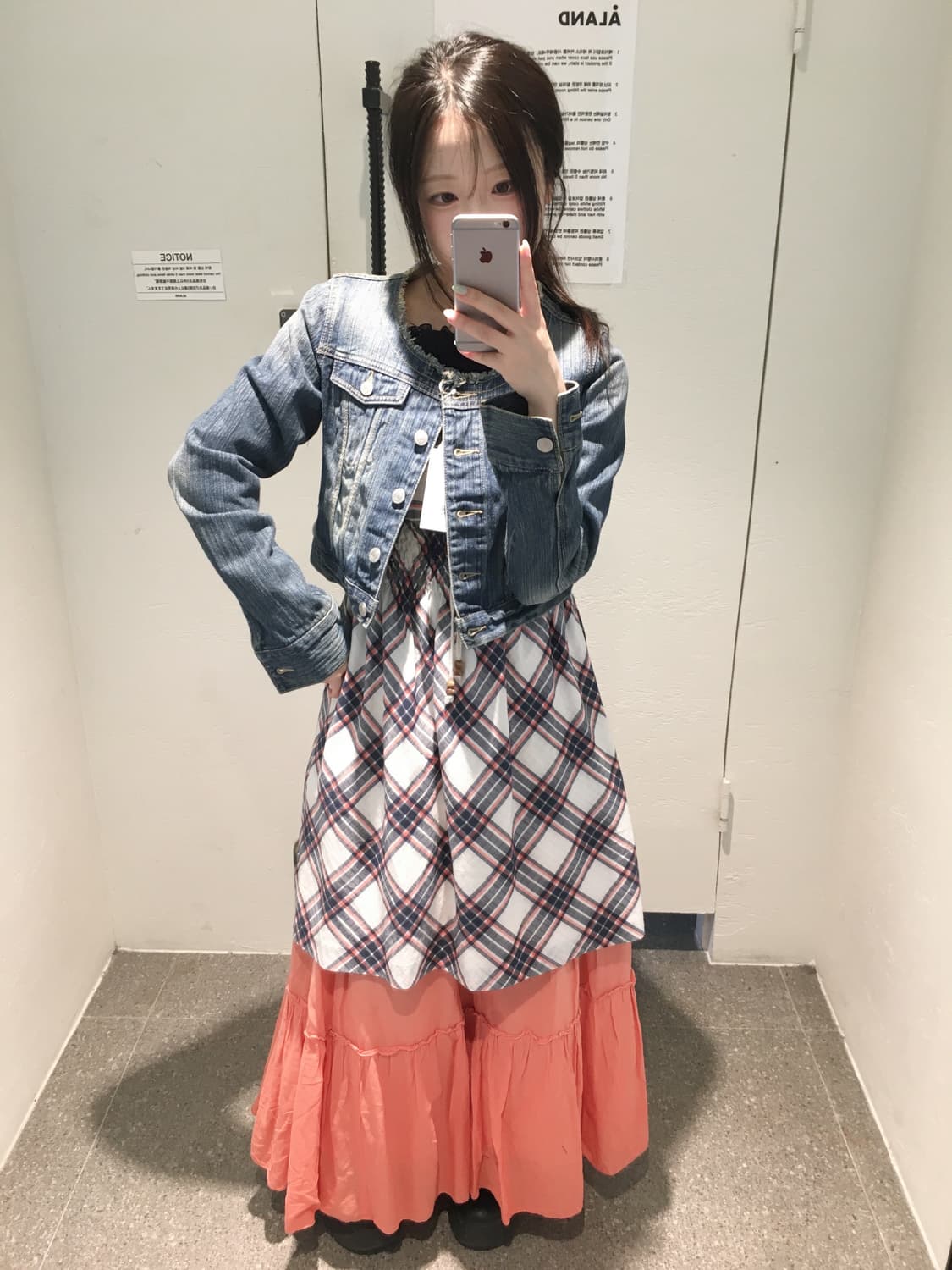 빈티지 데님 블루 너드 코디세트 상품이미지1