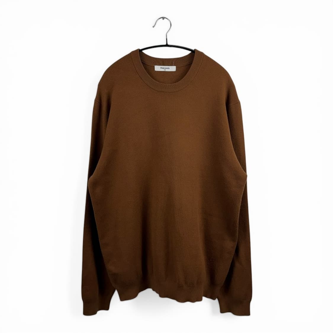 (2XL) 에잇세컨즈 라운드 니트 브라운 상품이미지1