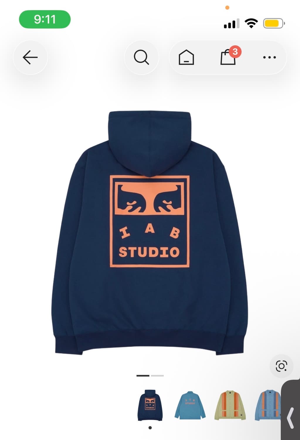 아이앱 오베이 후드티 m 상품이미지1