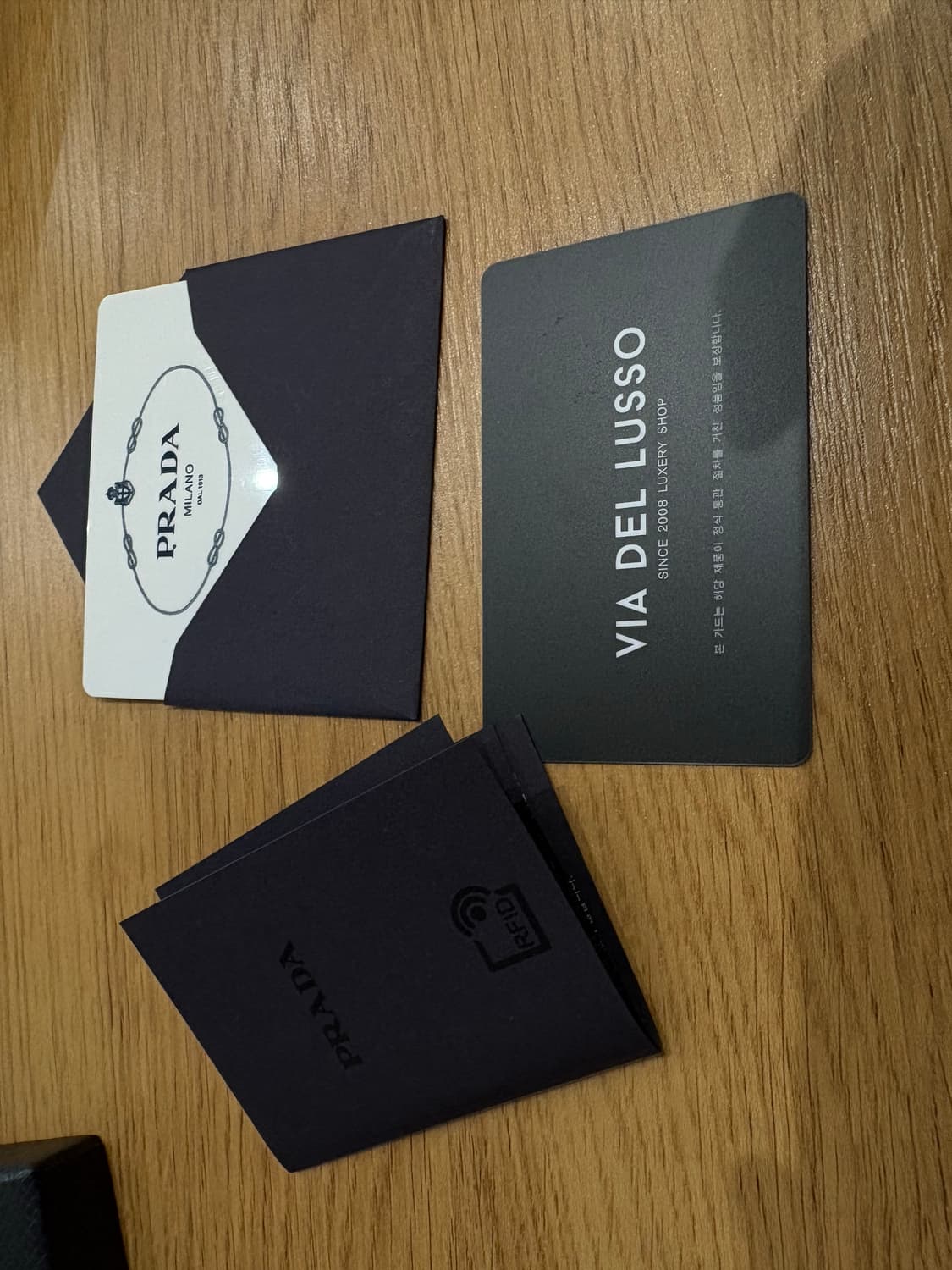 프라다 사피아노 발틱블루 카드지갑 상품이미지3