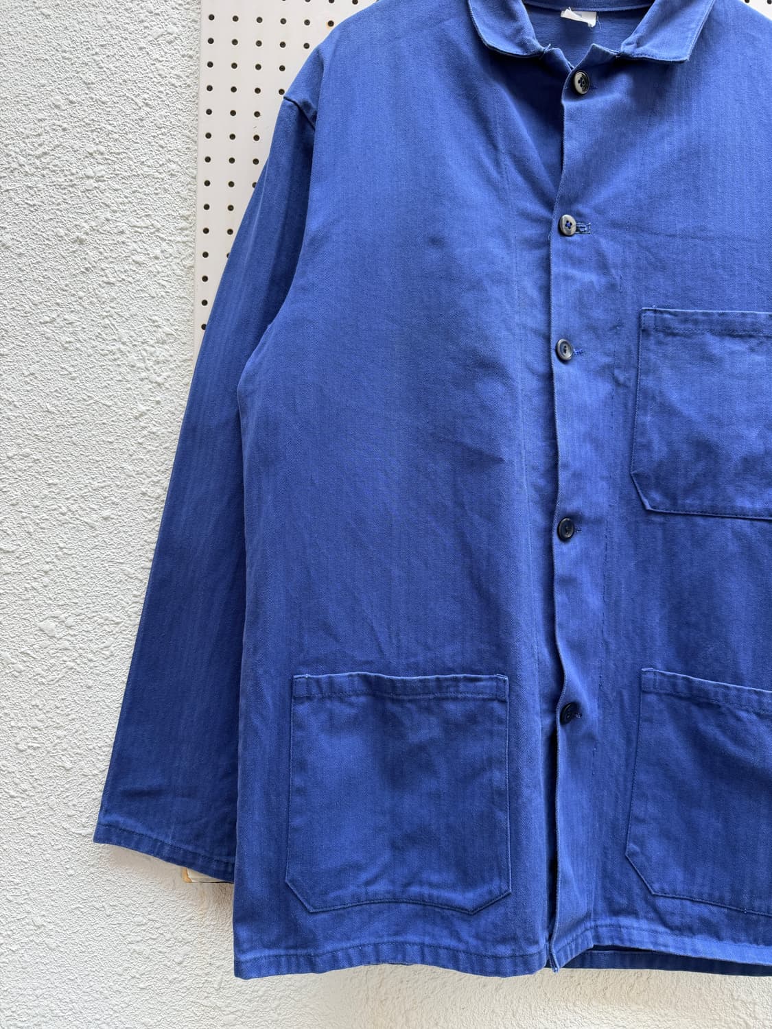 WASHED HBT OLD VINTAGE FRENCH 헤링본프렌치워크자켓 상품이미지5