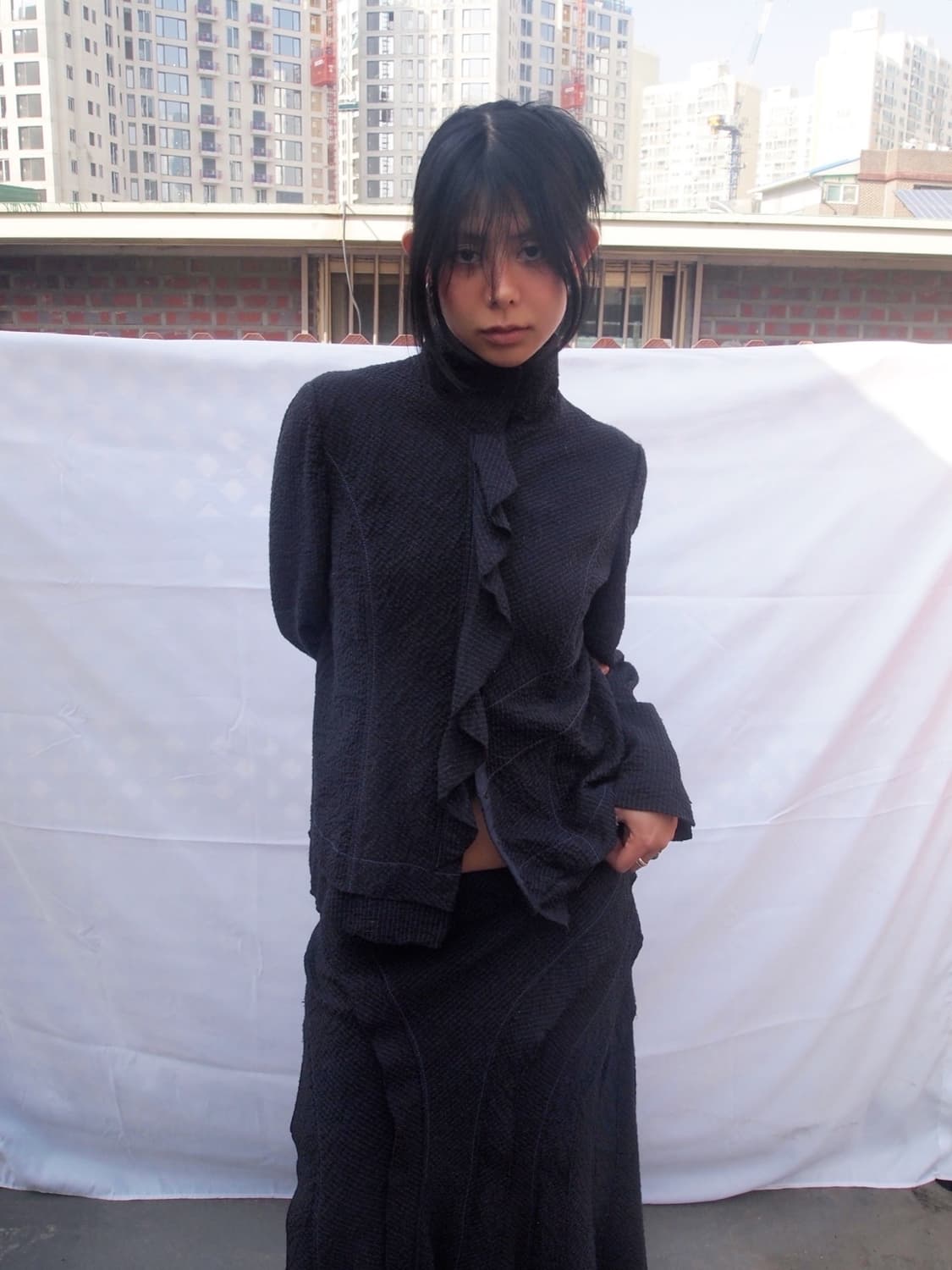 빈티지 디테일 셋업 상품이미지3