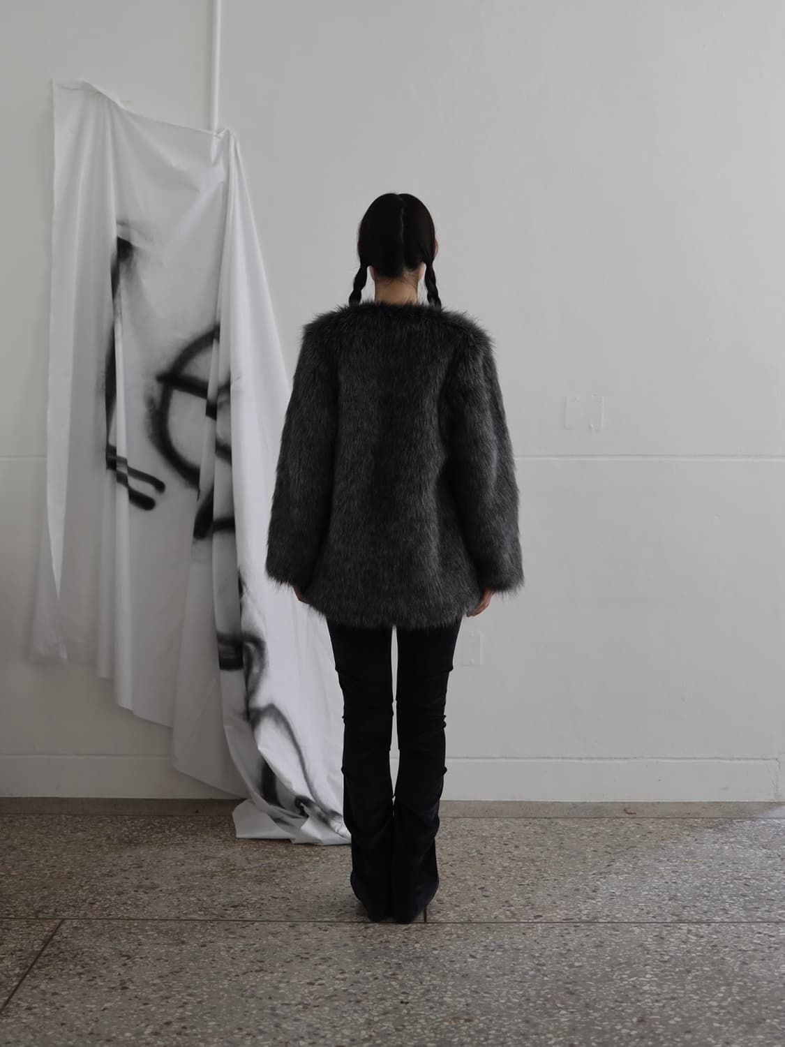 Lekong 르콩 믹스 퍼 자켓 상품이미지5