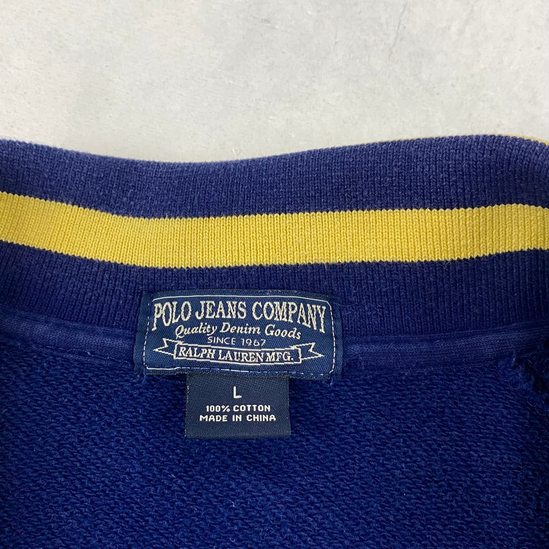 폴로 자수 스몰 로고 네이비 코튼 집업 (103) 상품이미지6