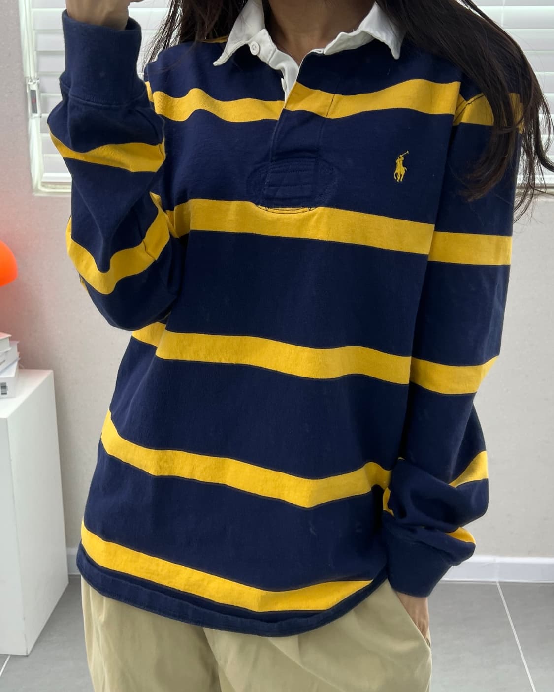 (L)폴로 꿀벌 럭비티-M1826 상품이미지1