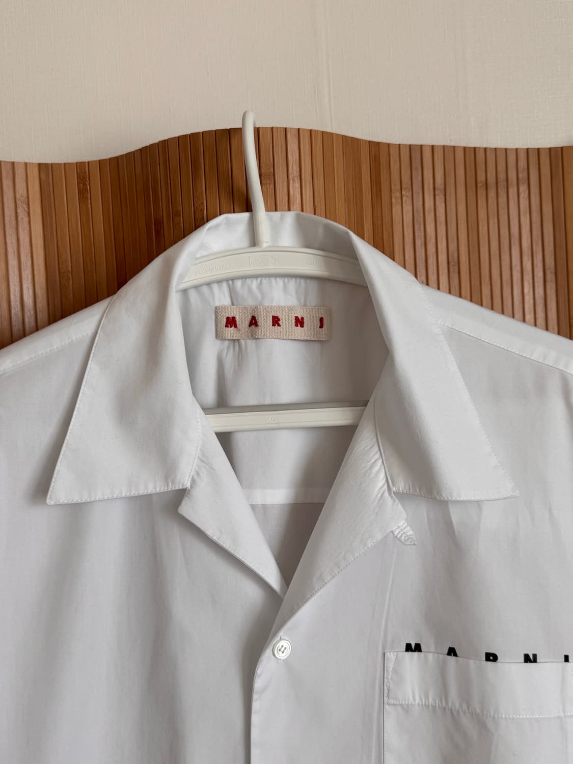 마르니 Hidden Logo Bowling Shirt White 52 상품이미지9