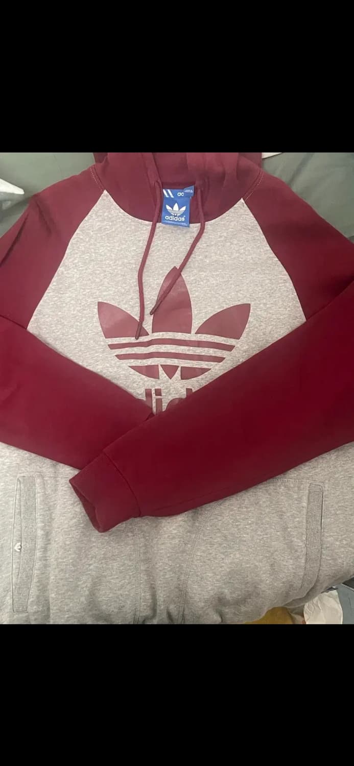 아디다스 버건디 후드티 상품이미지1