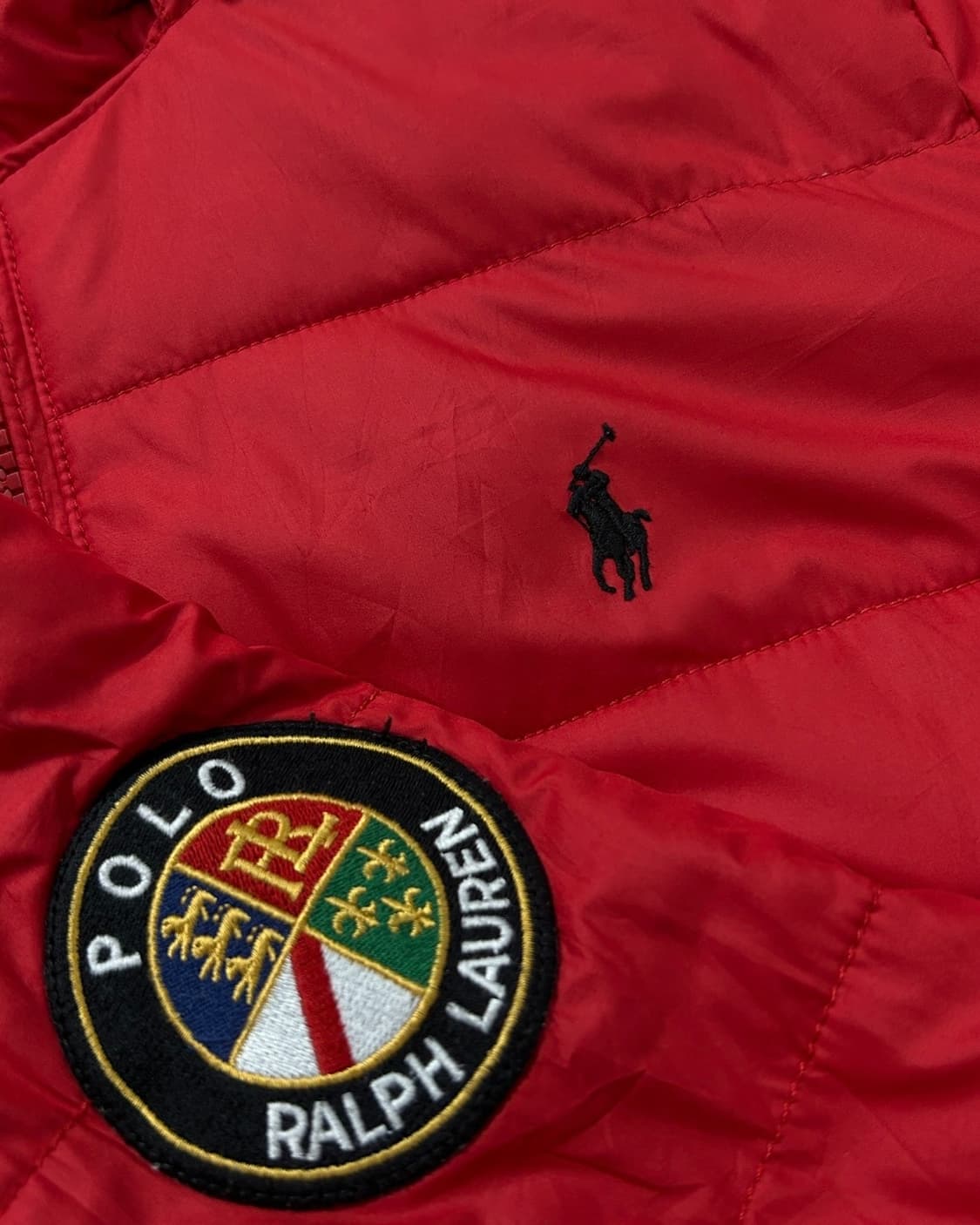 폴로 랄프로렌 포니 레드 패딩  상품이미지3