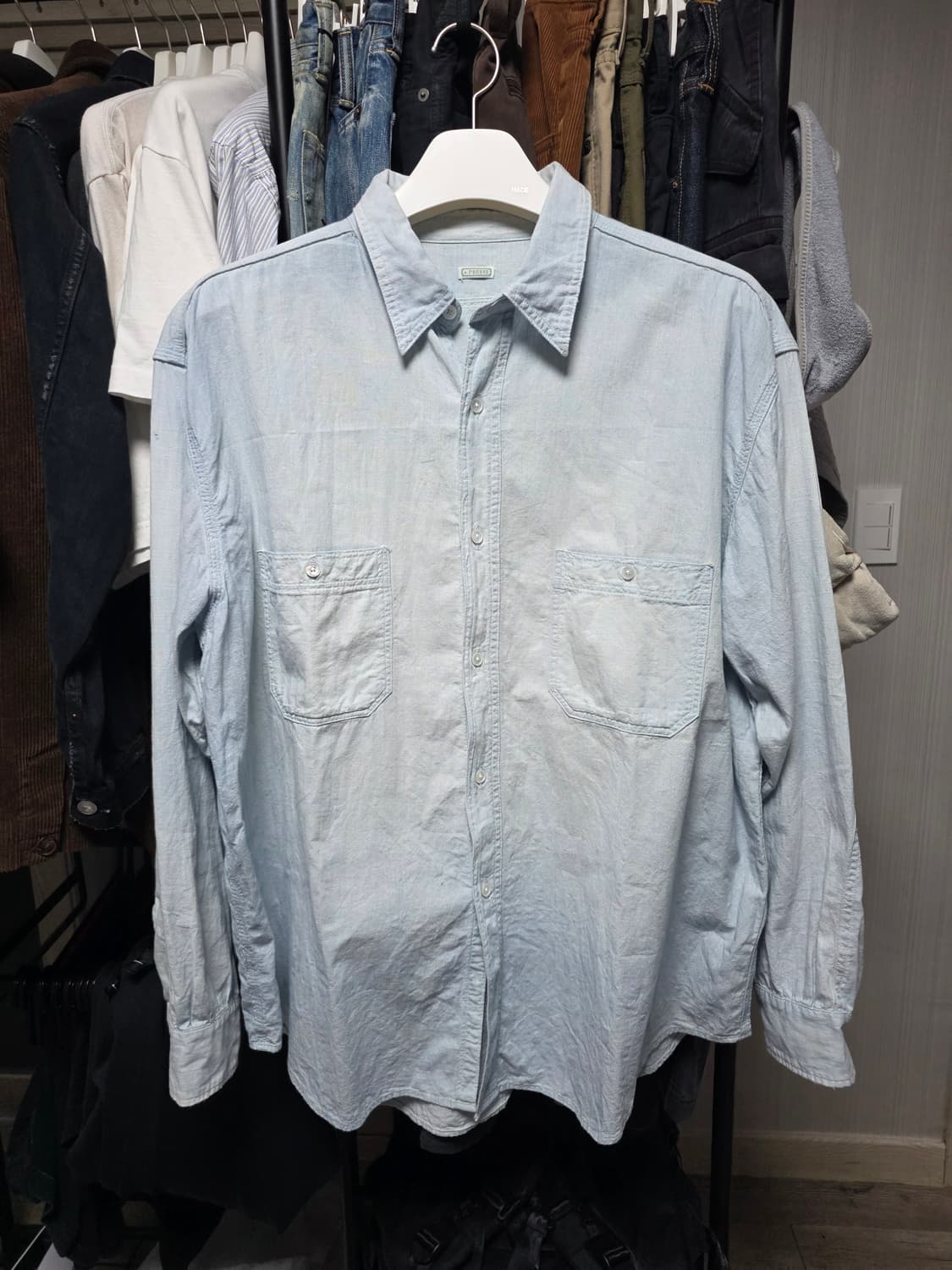 [3] a.presse 아프레쎄 빈티지 샴브레이 셔츠 상품이미지2