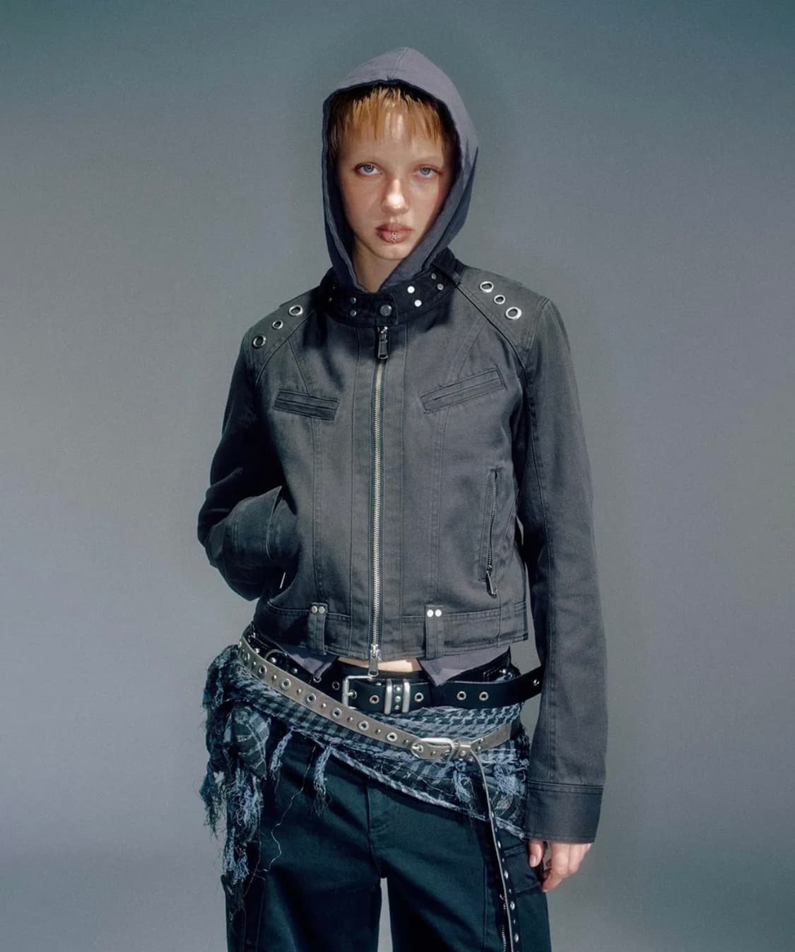 Vacant archive 루이스 라이더 아일렛 자켓 차콜 S 상품이미지1