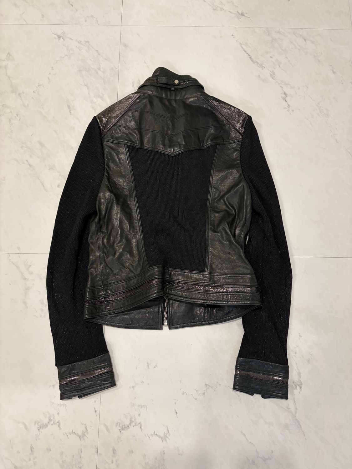 egoist 니트배색양가죽자켓66 상품이미지5