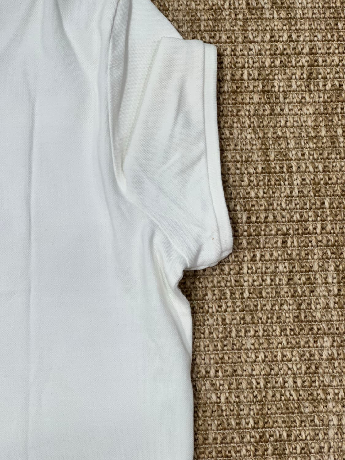 버버리 화이트 반팔 카라티 상품이미지4