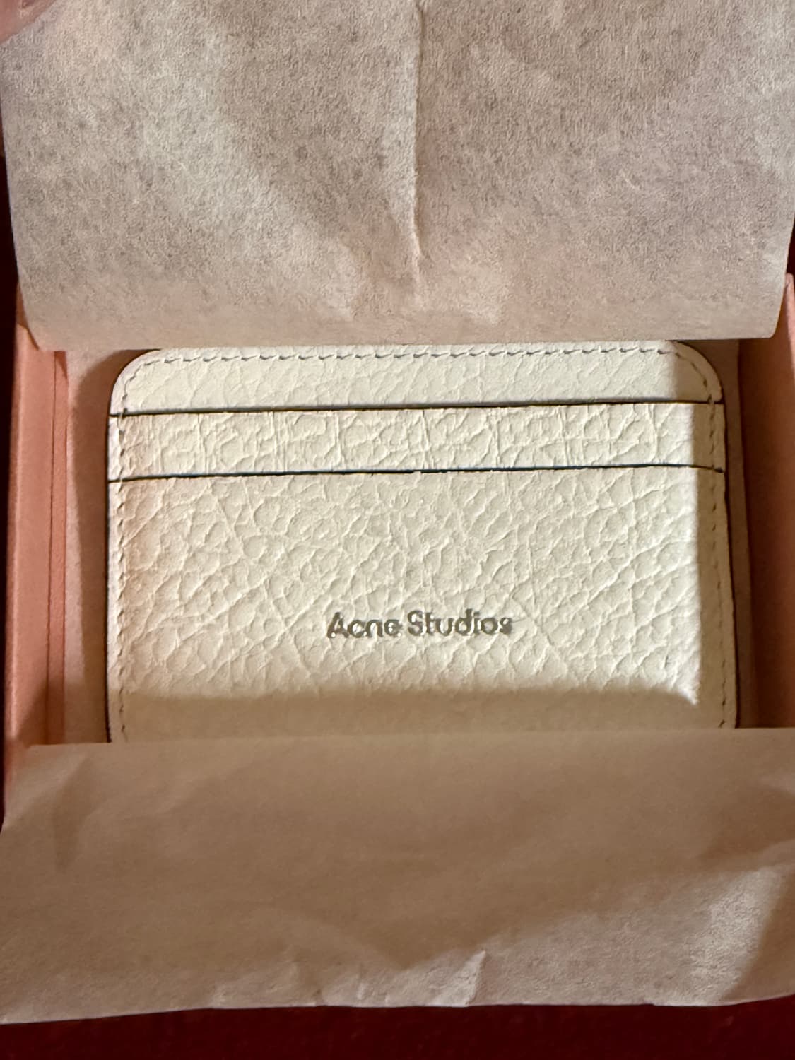 아크네스튜디오 레더 화이트 카드지갑 상품이미지2