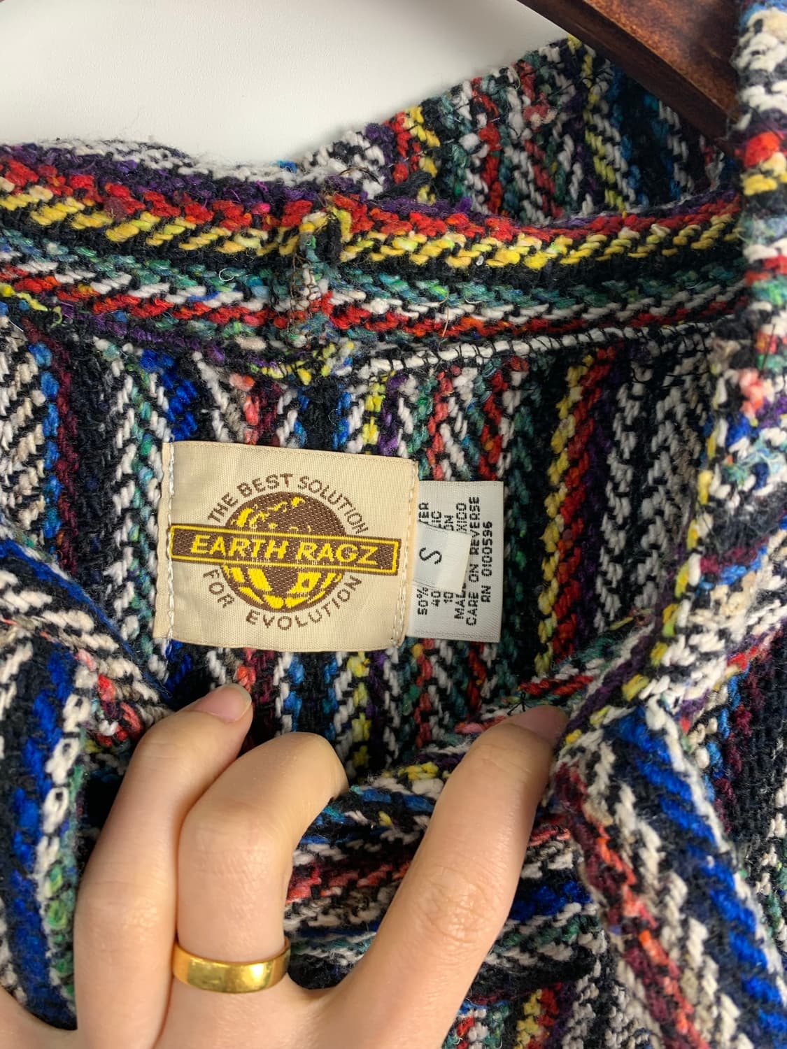 Vintage 빈티지 에스닉 멕시칸 바하 후드 상품이미지5