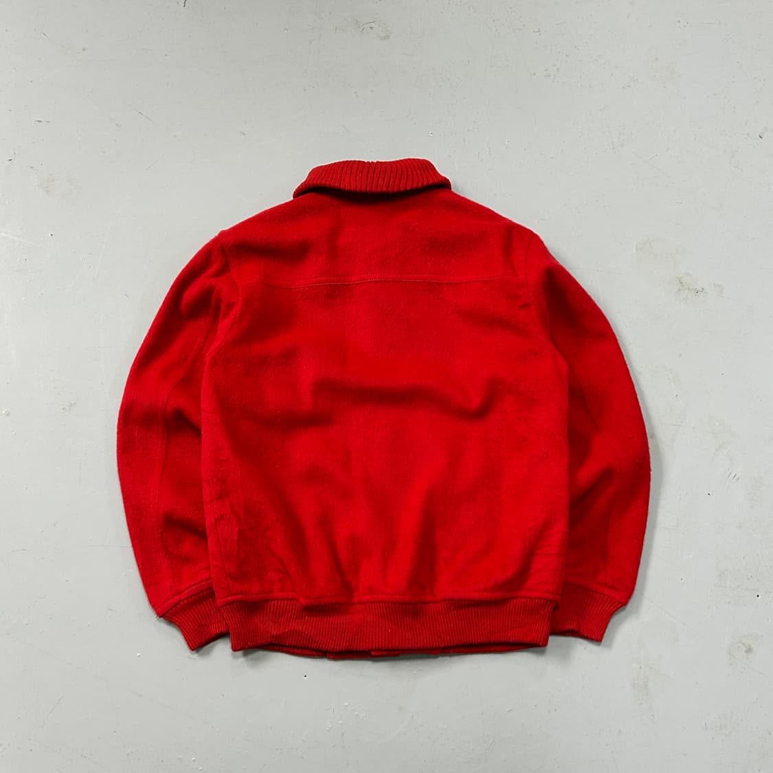 90s 재팬빈티지 레드 울 봄버자켓 상품이미지5