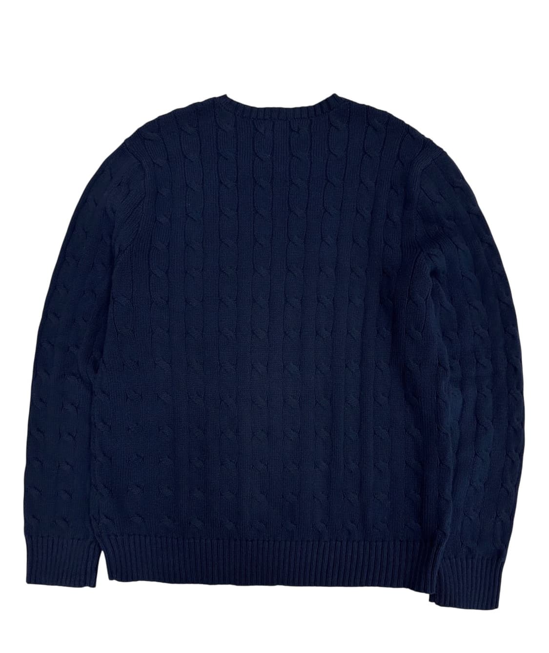 폴로 꽈배기 케이블 니트 네이비 (L) 상품이미지8