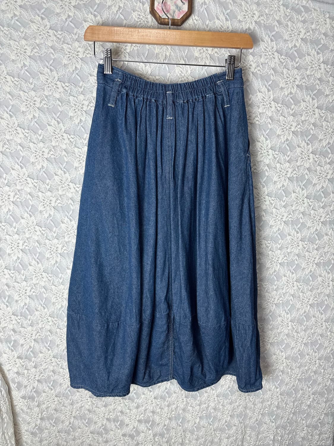 데님 벌룬핏 롱 스커트 상품이미지8