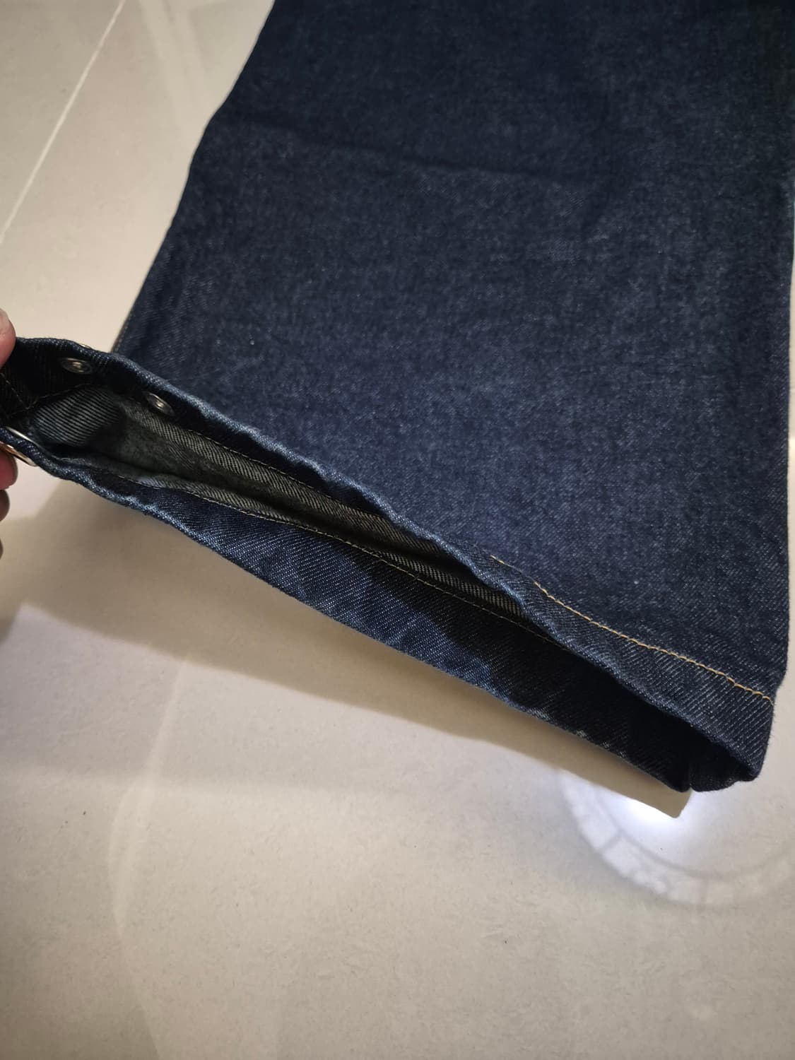 [1] 9999아카이브 더블니 데님팬츠 상품이미지7