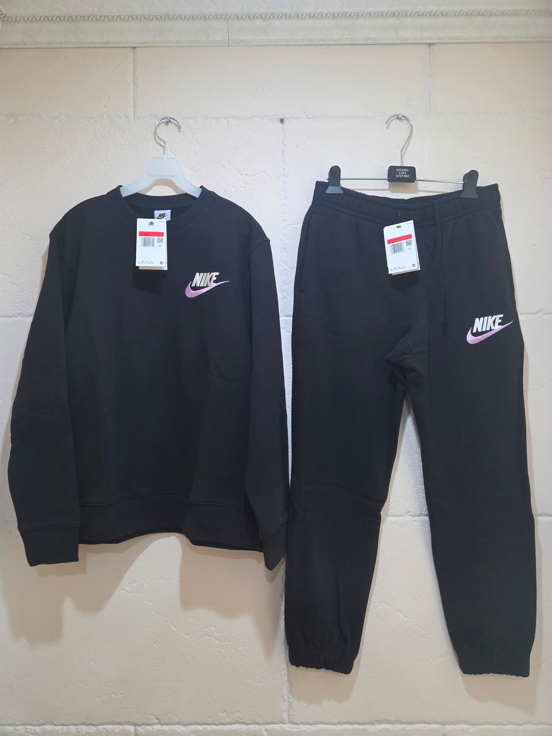 나이키 클럽 프렌치 테리 셋업 블랙 라지 XL 새상품 상품이미지1