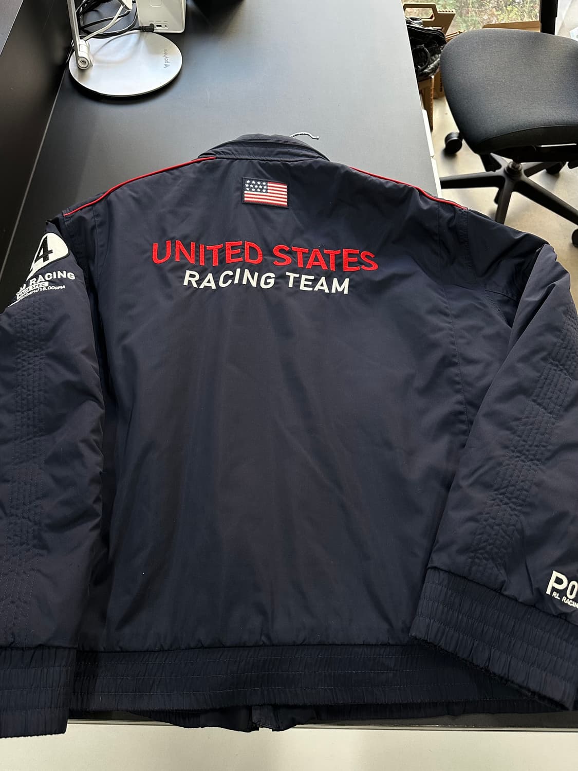 폴로랄프로렌 US 빅포니 넥버튼 레이싱 투웨이점퍼2XL 상품이미지7