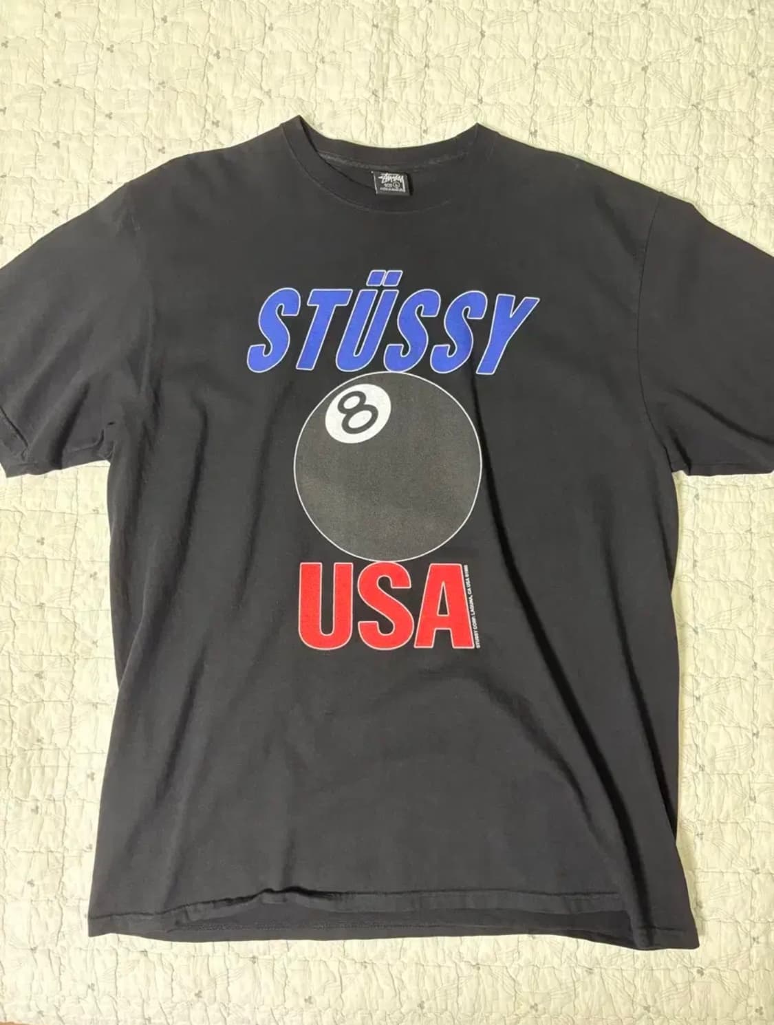 스투시 8볼 블랙 반팔 티셔츠 상품이미지1